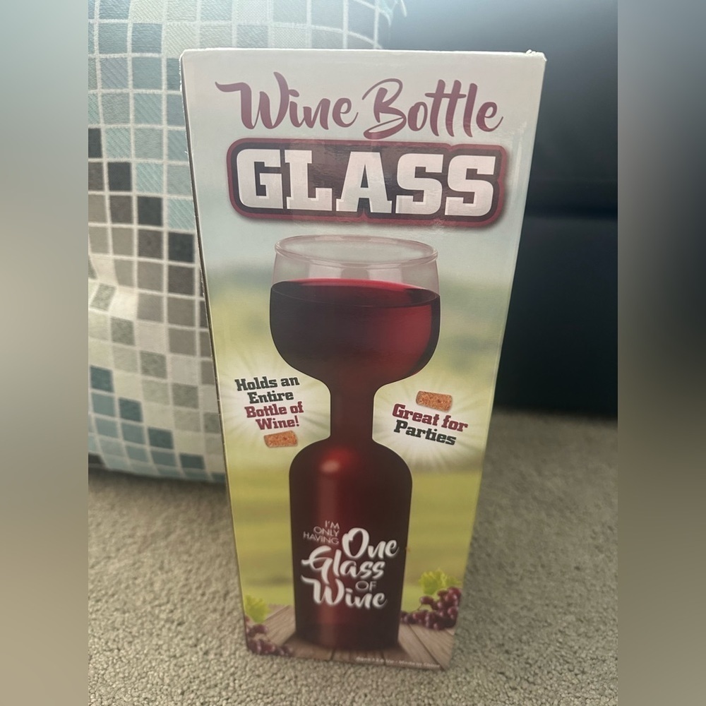 Wine bottle “one glass of wine” gift